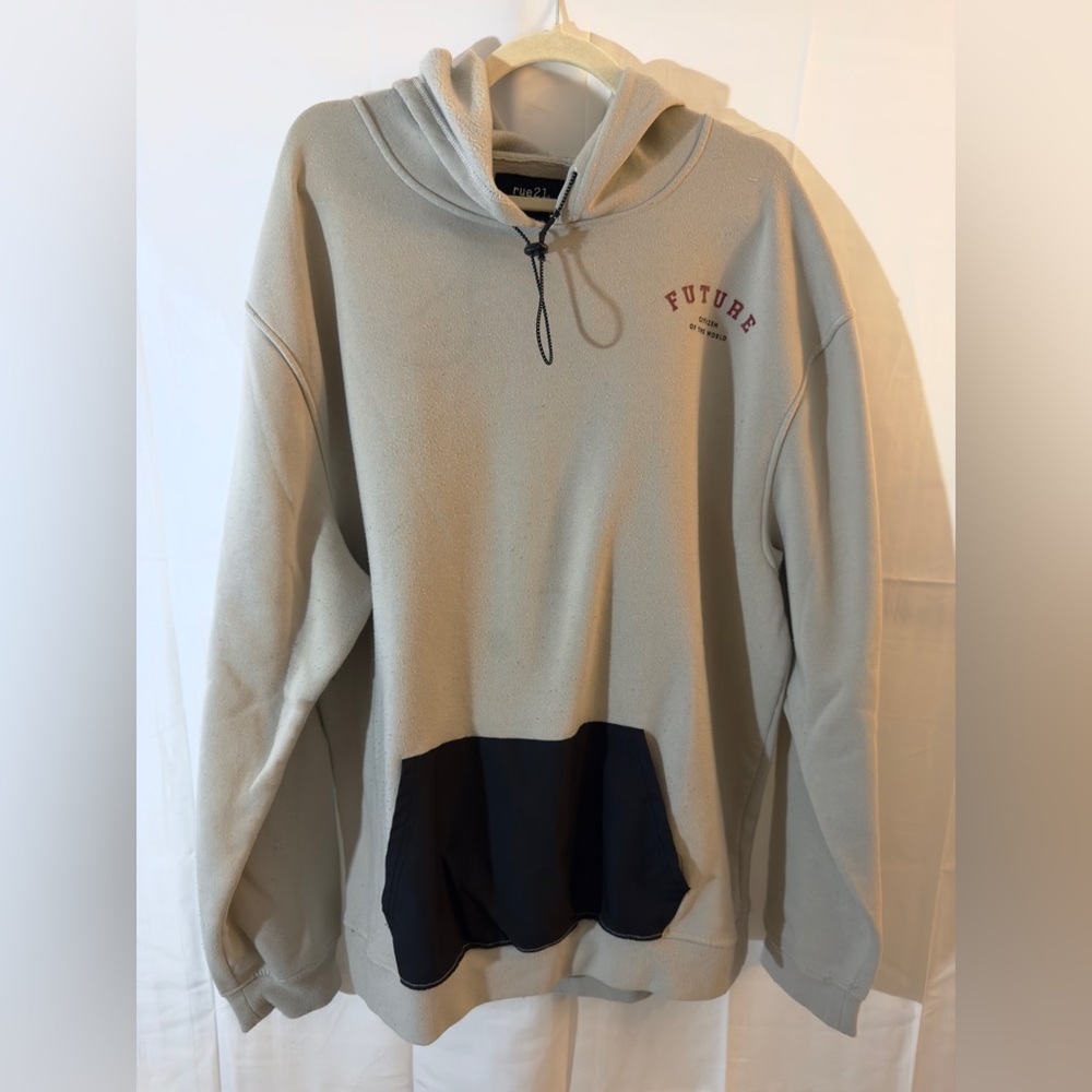 🛍️Men’s Rue 21 Beige Hoodie